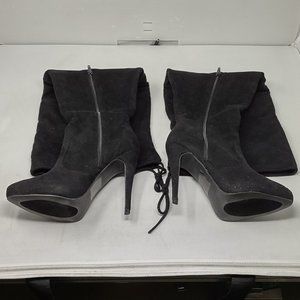 JC Stilleto half zipper Boots size 8.5 with 4" heels